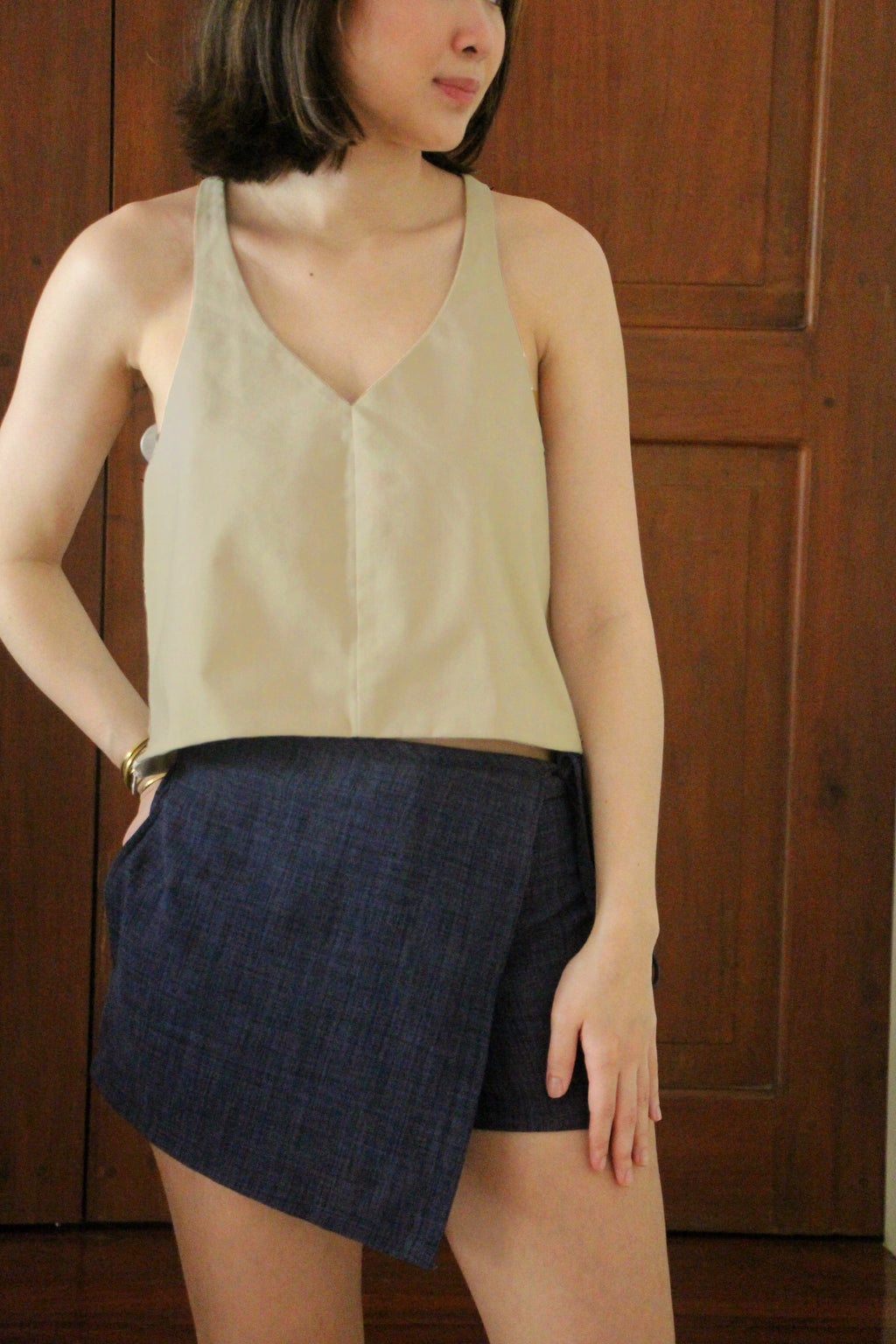 Anillo Crop Top in Sand