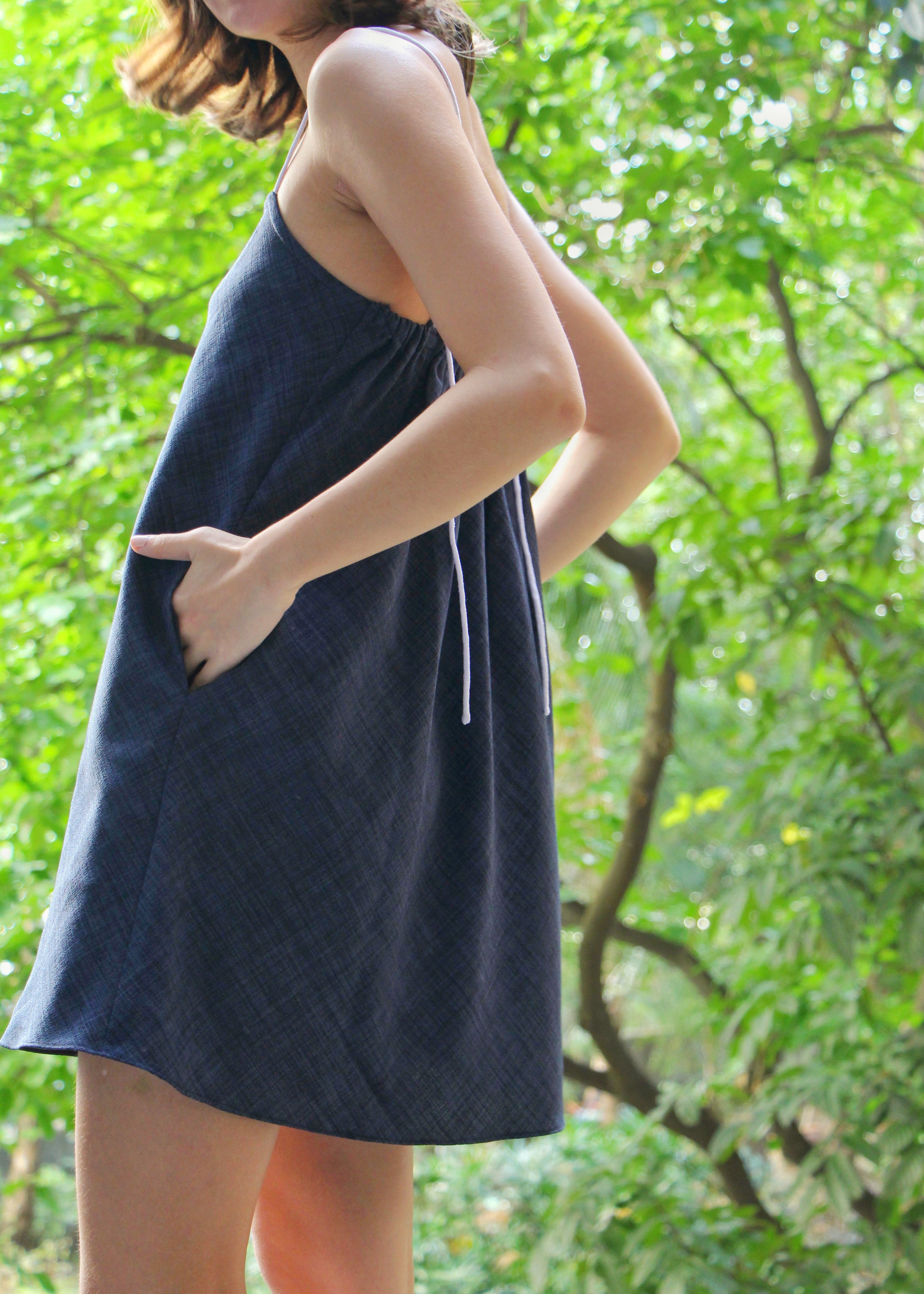 Lnea Dress in Midnight & Ivory Lnea Dress in Midnight & Ivory