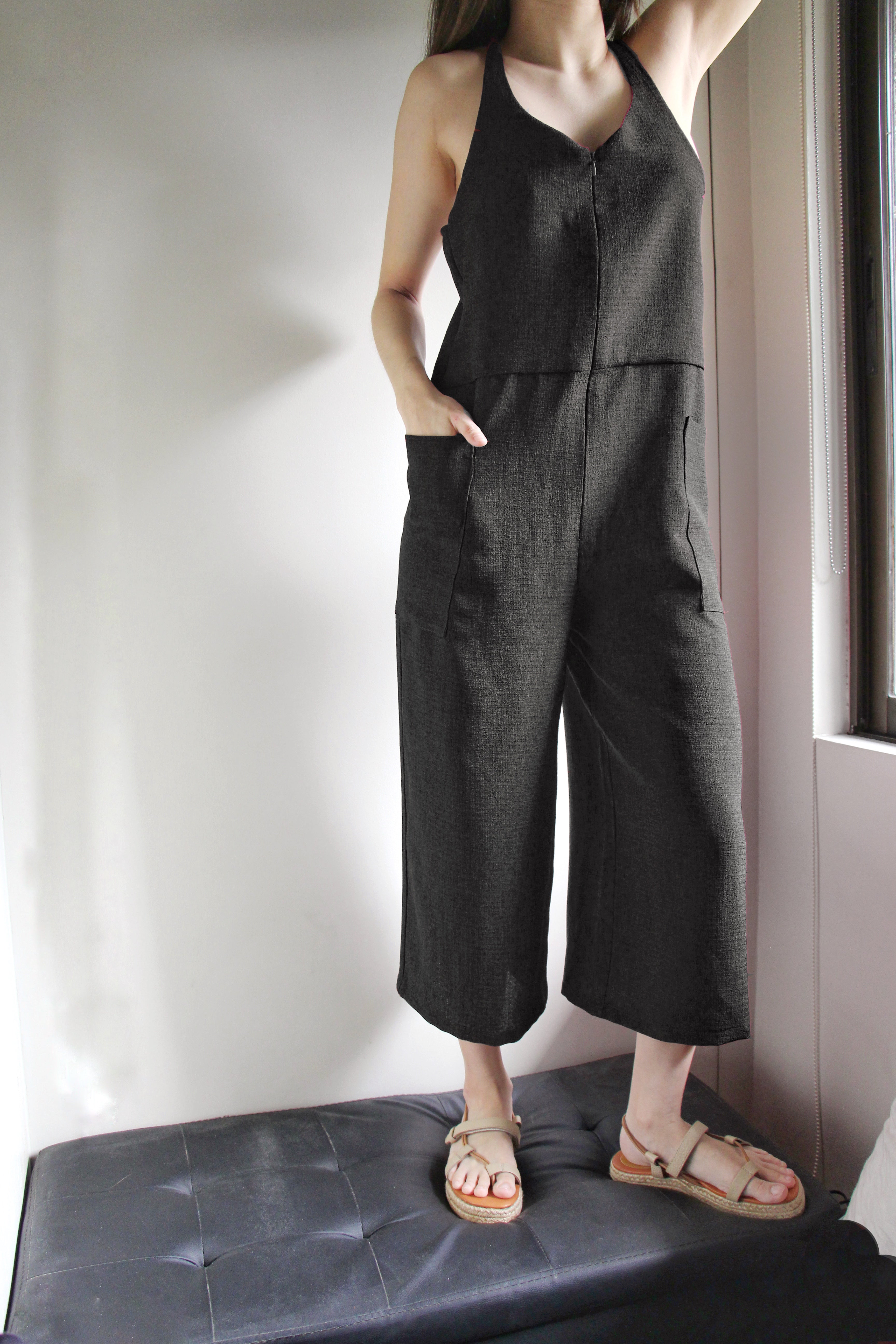 Anillo Jumpsuit in Charcoal