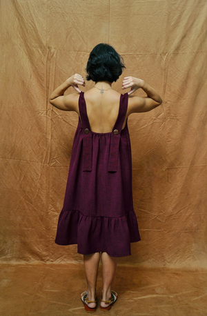 Mira Dress in Plum